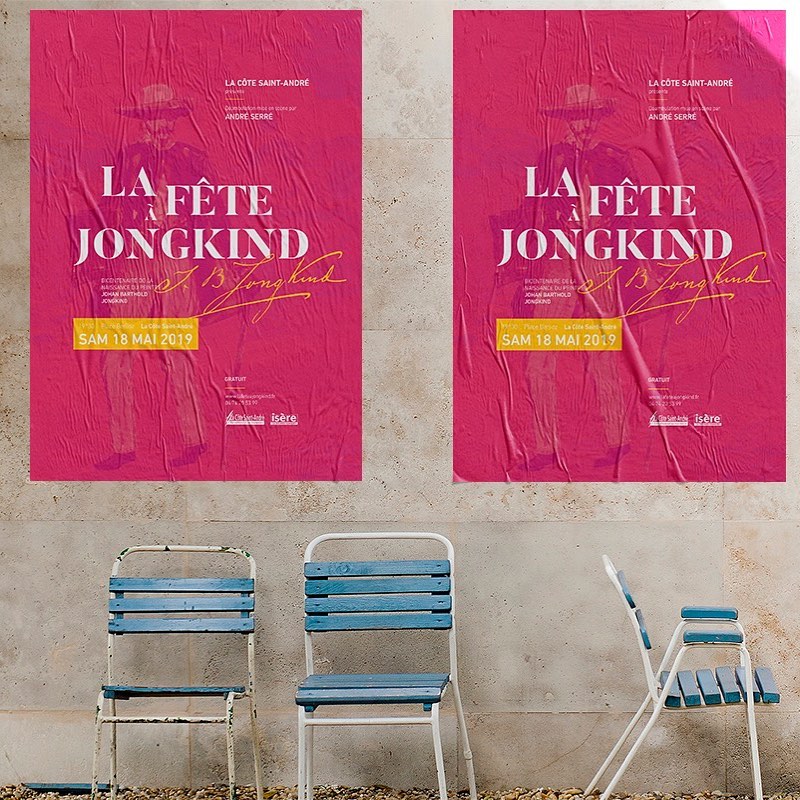 Campagne affichage Jongkind - Agence de communication Kineka